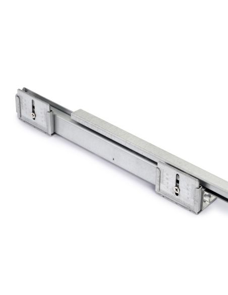 Emuca Kit di cassetto organizzatore e telaio a scorrimento con chiusura ammortizzata per armadio, regolabili, modulo 900mm, Nero