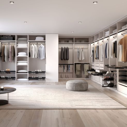 Emuca Kit di vassoio metallico e telaio a scorrimento con chiusura ammortizzata per armadio, regolabile, modulo 600 mm, Nero