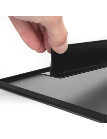 Emuca Kit di vassoio, 3 cestini organizzatori e telaio a scorrimento con chiusura ammortizzata per armadi, regolabile, modulo 90