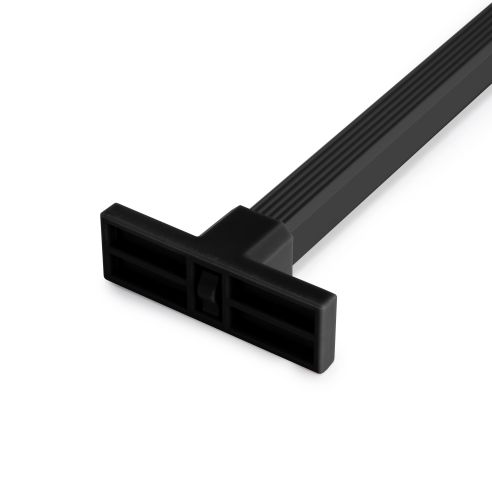 Emuca Kit di 7 aste portapantaloni, 2 vassoi e 1 telaio a scorrimento con chiusura ammortizzata per armadi, regolabile, 90 cm