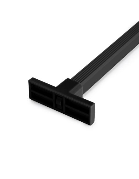 Emuca Kit di 7 aste portapantaloni, 2 vassoi e 1 telaio a scorrimento con chiusura ammortizzata per armadi, regolabile, 90 cm