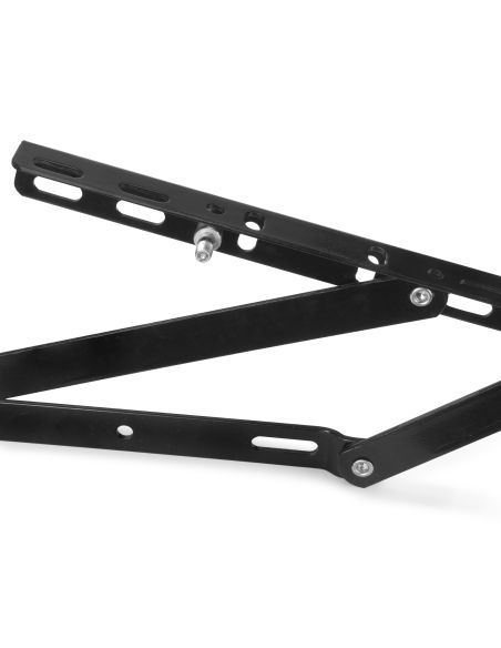 Emuca Set di meccanismi di sollevamento per letto canapè, apertura laterale, per letti da 90 cm, Acciaio, Verniciato nero