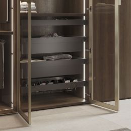 Emuca Set di 2 distanziale laterale per telaio Quartz, Tecnoplastica, Titanio 2