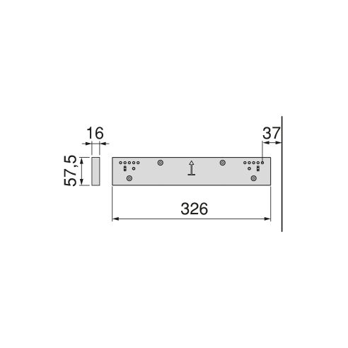 Emuca Set di 2 distanziale laterale per telaio Quartz, Tecnoplastica, Titanio
