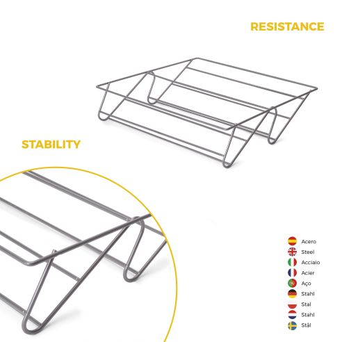 Emuca Kit  cassetto portascarpe e telaio regolabile Quartz per armadi, chiusura ammortizzata e estrazione totale, modulo 60 cm