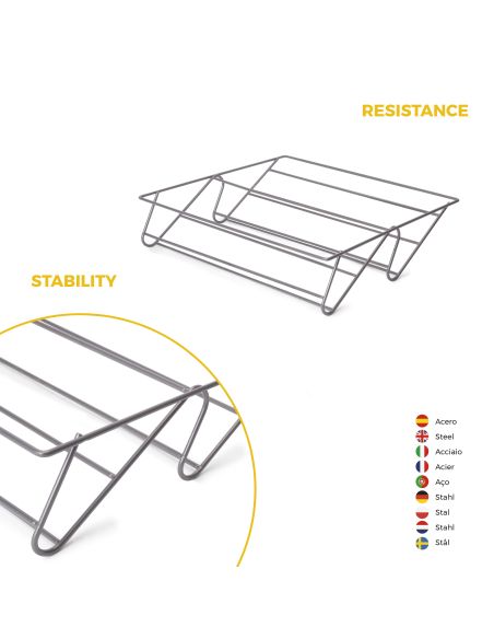 Emuca Kit  cassetto portascarpe e telaio regolabile Quartz per armadi, chiusura ammortizzata e estrazione totale, modulo 60 cm