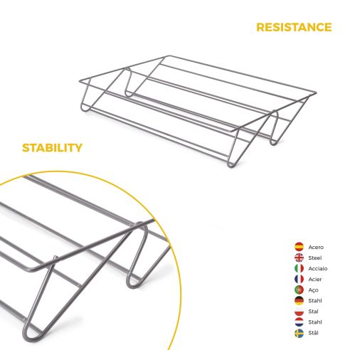 Emuca Kit  cassetto portascarpe e telaio regolabile Quartz per armadi, chiusura ammortizzata e estrazione totale, modulo 70 cm