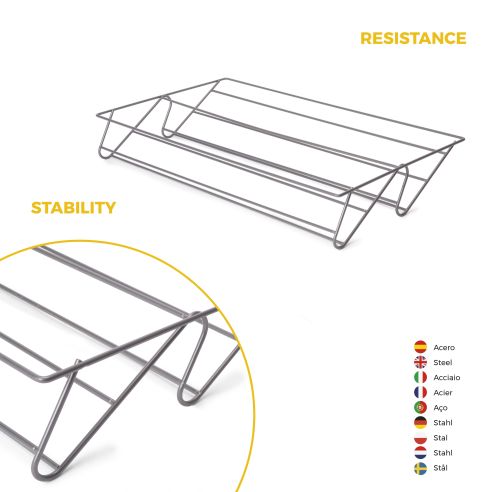 Emuca Kit  cassetto portascarpe e telaio regolabile Quartz per armadi, chiusura ammortizzata e estrazione totale, modulo 80 cm