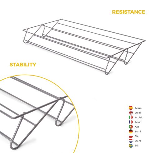 Emuca Kit  cassetto portascarpe e telaio regolabile Quartz per armadi, chiusura ammortizzata e estrazione totale, modulo 90 cm