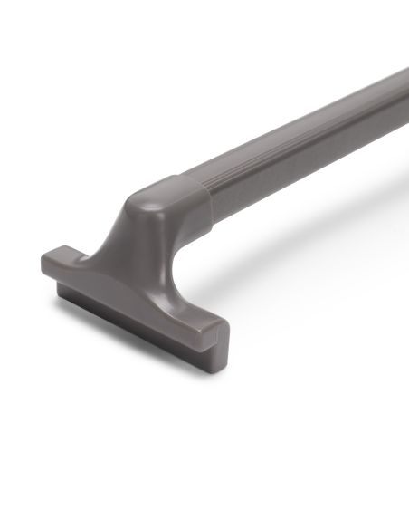 Emuca Kit  portapantaloni a 7 aste e telaio regolabile Quartz per armadi, chiusura ammortizzata e estrazione totale, modulo 90cm