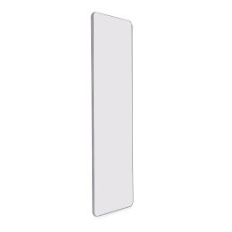 Emuca Specchio estraibile per interno dell'armadio Quartz, con rotazione 180°, 1.000x300mm, Alluminio, vetro e acciaio, Titanio