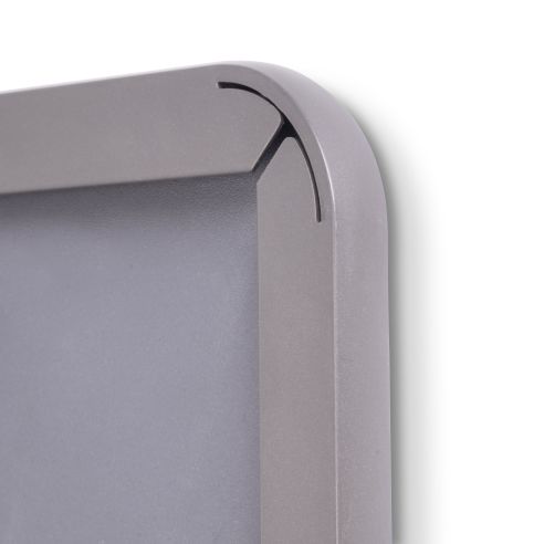 Emuca Specchio estraibile per interno dell'armadio Quartz, con rotazione 180°, 1.000x300mm, Alluminio, vetro e acciaio, Titanio