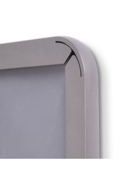 Emuca Specchio estraibile per interno dell'armadio Quartz, con rotazione 180°, 1.000x300mm, Alluminio, vetro e acciaio, Titanio