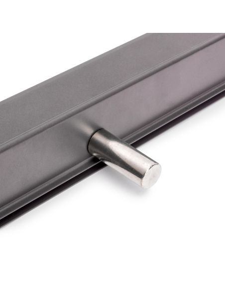 Emuca Kit di cassetto porta-scarpe estraibile per armadi Quartz, regolabile, modulo 800mm, Acciaio, alluminio e plastica