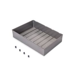 Emuca Cassetto metallico per armadi e cabine armadio Quartz, 540 (M70), Acciaio, Titanio