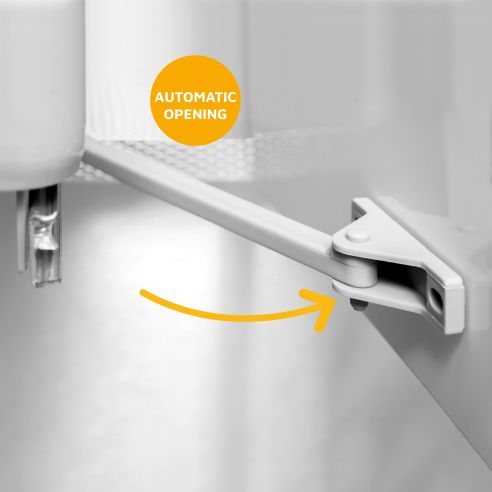 Emuca contenitore per la raccolta differenziata da montare sul fondo ed estraibile automaticamente in un mobile da cucina 1x16lt