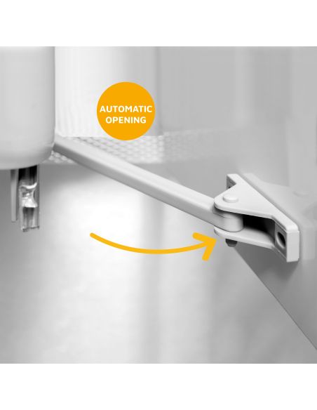 Emuca contenitore per la raccolta differenziata da montare sul fondo ed estraibile automaticamente in un mobile da cucina 1x16lt