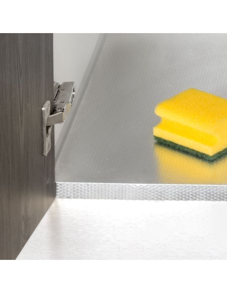 Emuca Fondi sotto lavello 16mm, 900, Alluminio naturale, Alluminio