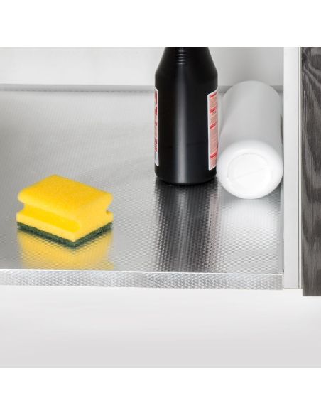 Emuca Fondi sotto lavello 16mm, 900, Alluminio naturale, Alluminio