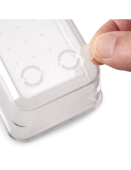 Emuca Kit di 10 contenitori organizer Cube per cassetti, Plastica, Trasparente