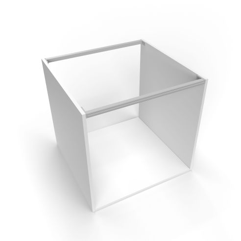 Emuca Lotto di 4 traverse per mobili da cucina Albeam, con accessori a vite, Alluminio e Tecnoplastica, Anodizzato opaco