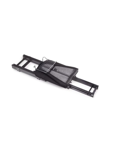 Emuca Asse da stiro pieghevole e Tavola da stiro estraibile per mobili. Modello: Iron Alu, Alluminio, Grigio antracite