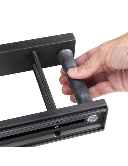 Emuca Asse da stiro pieghevole e Tavola da stiro estraibile per mobili. Modello: Iron Alu, Alluminio, Grigio antracite