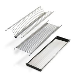 Emuca Scolapiatti acciaio inossidabile Drynox, modulo 900 mm, Acciaio inossidabile