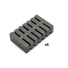 Lotto di 5 pastiglie anti-odore per il coperchio del contenitore Recycle, Odore di agrumi, Tecnoplastica