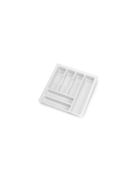 Emuca Portaposate Optima Vertex/Concept 500mm (Spalle 16mm), 450, Plastica bianca, Tecnoplastica