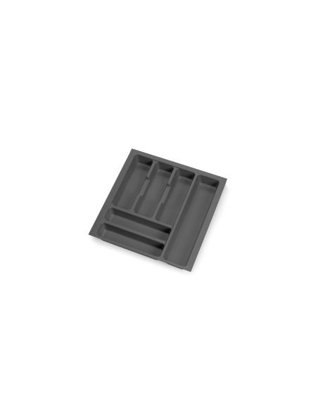 Emuca Portaposate Optima Vertex/Concept 500mm (Spalle 16mm), 450, Plastica grigio antracite, Tecnoplastica