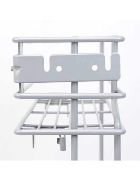 Emuca Portabottiglie laterale estraibile Supra con chiusura soft, modulo 150 mm, Acciaio, Verniciato alluminio