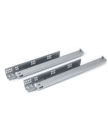 Emuca Portabottiglie laterale estraibile Supra con chiusura soft, modulo 150 mm, Acciaio, Verniciato alluminio