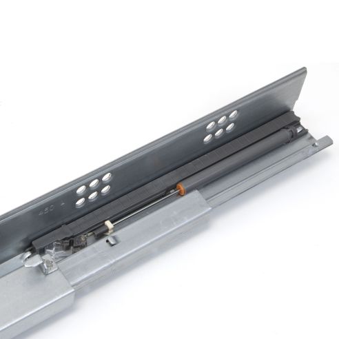 Emuca Portabottiglie laterale estraibile Supra con chiusura soft, modulo 150 mm, Acciaio, Verniciato alluminio