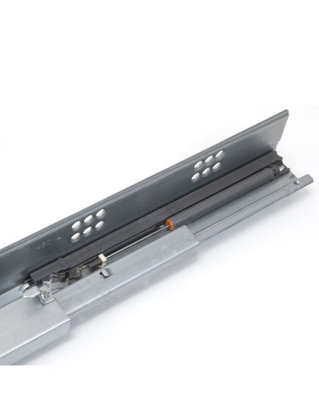 Emuca Portabottiglie laterale estraibile Supra con chiusura soft, modulo 150 mm, Acciaio, Verniciato alluminio