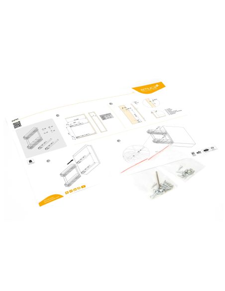 Emuca Portabottiglie laterale estraibile Supra con chiusura soft, modulo 150 mm, Acciaio, Verniciato alluminio