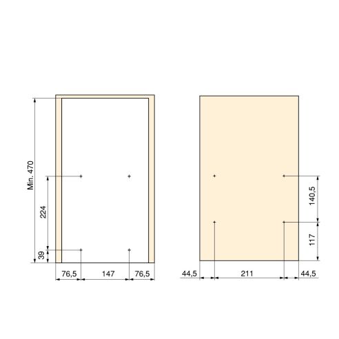 Emuca Carrello estraibile con cestelli e carrello del pane Titane con fissaggio inferiore con chiusura soft, modulo 300mm