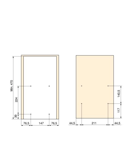 Emuca Carrello estraibile con cestelli e carrello del pane Titane con fissaggio inferiore con chiusura soft, modulo 300mm