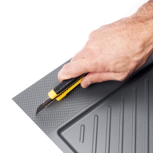 Emuca Fondi sotto lavello Sink, M60, 567x580mm, spessore della tavola 16mm, tagliabile, Tecnoplastica, Grigio antracite