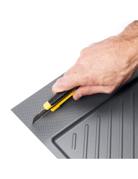 Emuca Fondi sotto lavello Sink, M80, 767x580mm, spessore della tavola 16mm, tagliabile, Tecnoplastica, Grigio antracite