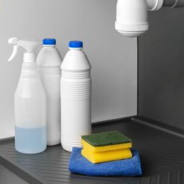 Emuca Fondi sotto lavello Sink, M90, 867x580mm, spessore della tavola 16mm, tagliabile, Tecnoplastica, Grigio antracite 2