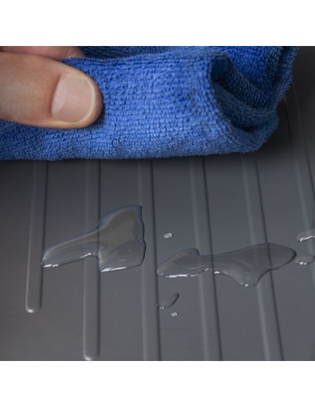 Emuca Fondi sotto lavello Sink, M90, 867x580mm, spessore della tavola 16mm, tagliabile, Tecnoplastica, Grigio antracite