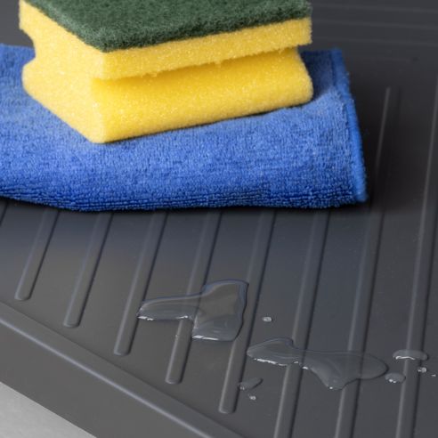 Emuca Fondi sotto lavello Sink, M100, 967x580mm, spessore della tavola 16mm, tagliabile, Tecnoplastica, Grigio antracite