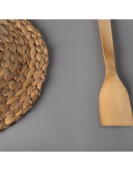 Emuca Tappetino antiscivolo per cassetti, Punteggiato, Plastica grigia, Tecnoplastica