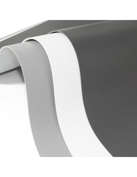 Emuca Tappetino antiscivolo per cassetti, Effetto tessuto, Plastica grigio antracite, Tecnoplastica