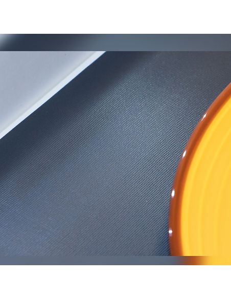 Emuca Tappetino antiscivolo per cassetti, Effetto tessuto, Plastica grigio antracite, Tecnoplastica