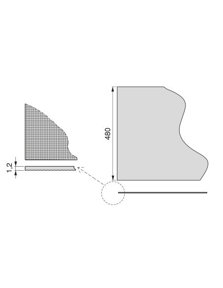 Emuca Tappetino antiscivolo per cassetti, Effetto tessuto, Plastica grigio antracite, Tecnoplastica