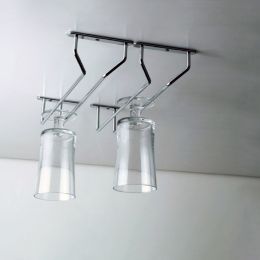 Emuca Portabicchieri Supra per mobile., Cromato brillo, Acciaio 2