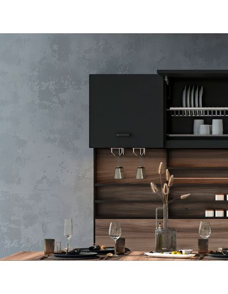 Emuca Portabicchieri Supra per mobile., Cromato brillo, Acciaio