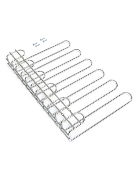 Emuca Portabicchieri in 5 linee Supra., Cromato brillo, Acciaio